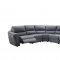 S238 Power Motion Sectional Sofa 5Pc Dark Gray by Beverly Hills