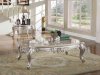 Doris Genuine Marble Top Coffee Table in Rose Gold w/Options