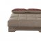 El Paso Loveseat Bed Convertible in Brown Fabric by Empire