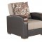 Mobimax Sofa Bed in Brown Fabric by Casamode w/Options