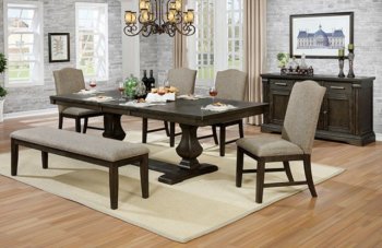 Faulk 5Pc Dining Set CM3310T in Espresso w/Options [FADS-CM3310T-Faulk]