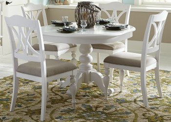 Summer House Dining Room 5Pc Set 607-CD - White by Liberty [LFDS-607-CD-5PDS Summer House]