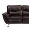 Jambul Sofa & Loveseat Set 9940DB in Dark Brown by Homelegance