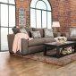 Bensen Sofa CM6151 in Brown Linen Fabric w/Options