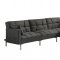 Duzzy Sectional Sofa 50485 in Dark Gray Fabric by Acme