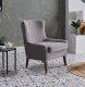 Canyon Accent Chair in Gray Fabric by Bellona