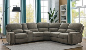 Dundee Power Sectional Sofa 603380PP in Beige by Coaster [CRSS-603380PP-Dundee]