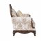 Nayla Sofa LV01273 in Pattern Fabric & Walnut by Acme w/Options