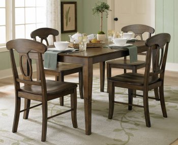 2427 Merritt Dining Table by Homelegance in Dark Oak w/Options [HEDS-2427-60 Merritt]