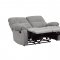 Oswald Motion Sofa & Loveseat 9520GY Gray Fabric - Homelegance