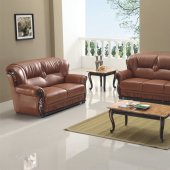 7983 Sofa in Brown Bonded Leather by American Eagle Furniture