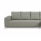 Linea Sectional Sofa in Grey Leather by Whiteline