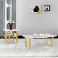 Cameron Coffee Table 212 in Gold Tone w/Options by Meridian