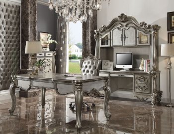 Versailles Desk 92820 in Antique Platinum by Acme w/Options [AMOD-92820-Versailles]