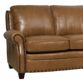 Bennet Sofa & Loveseat Set in Wheat Full Italian Leather