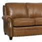 Bennet Sofa & Loveseat Set in Wheat Full Italian Leather