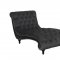 904106 Chaise in Charcoal Velvet Fabric by Coaster