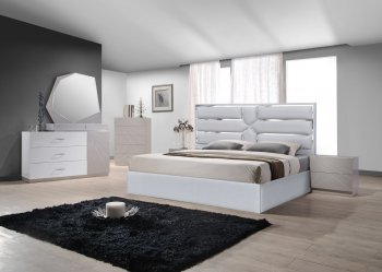 Da Vinci Bedroom in Silver by J&M w/Optional Florence Casegoods [JMBS-Da Vinci Silver Florence]