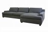 Grey Fabric Modern Sectional Sofa w/Removable Pillows