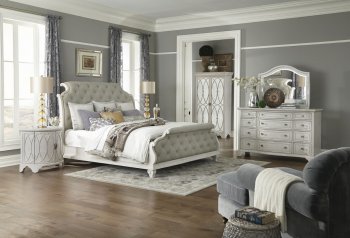 Jasper County Bedroom 790 in Warm White by Klaussner w/Options [SFKRBS-790-Jasper County White]