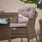 Mozaik Round Outdoor Dining Set 5Pc in Light Brown by Bellona