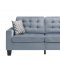 Latana Sofa & Loveseat 9957GY in Gray Fabric by Homelegance