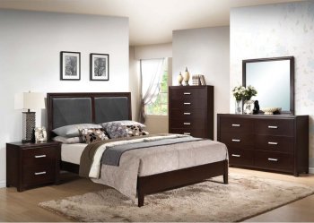 21420 3Pc Ajay Bedroom Set in Espresso by Acme w/Options [AMBS-21420 Ajay]