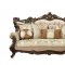 Shalisa Sofa 51050 in Beige Fabric & Walnut by Acme w/Options