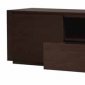 Tan Walnut or Ebony Oak Finish Modern Media Unit