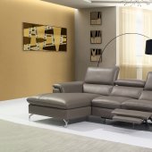 Angela Sectional Sofa in Premium Leather by J&M