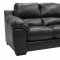 Black Bonded Leather Match Modern Sofa Set w/Options