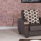 Euro Moda Sofa Bed in Brown Leatherette by Casamode w/Options