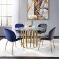 Pacheco Dining Table 72690 by Acme w/Gold Base & Options