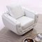 838 Sofa in White Leather by ESF w/Optional Loveseat & Chair