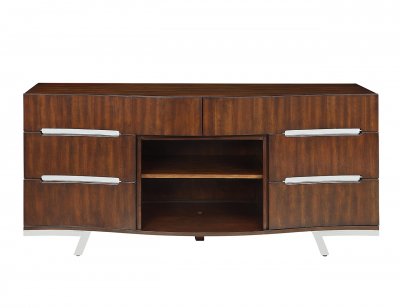 Valentina Media Console in Burnished Cherry by Dimplex