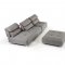 Zip Sectional Sofa in Grey Fabric by VIG w/Moveback Backrests