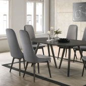 Aniya I 7Pc Dining Set CM3781T in Grey & Dark Grey