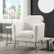 Connock Accent Chair AC00124 in White Faux Sherpa by Acme