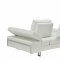 GIA Sofa in White Leather by At Home USA w/Options