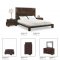 5 Piece Zebrano Finish Modern Bedroom with Oversized Headboard