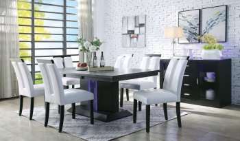 Bernice 70650 Dining Table in Black by Acme w/Options [AMDS-70650-Bernice]