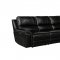 Tesla Power Motion Sofa & Loveseat Set MNY2799 in Black