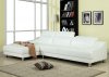 50225 Ohn Sectional Sofa in White Bonded Leather by Acme