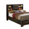 Nikomedes CM7557 Bedroom in Espresso w/Bookcase Headboard