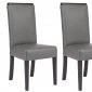 Elroy Set of 4 Dining Chairs EV17GR in Grey by LeisureMod