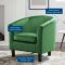 Prospect Accent Chair Set of 2 in Emerald Velvet by Modway