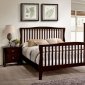 Riggins CM7070 5Pc Bedroom Set in Brown Cherry w/Options