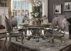 Versailles Dining Round Table 66840 in Antique Platinum by Acme