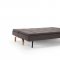 Dual Sofa Bed in Soft Brown by Innovation w/Oak Legs