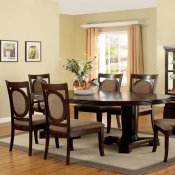 CM3418T Evelyn Dining Table in Dark Walnut w/Optional Items